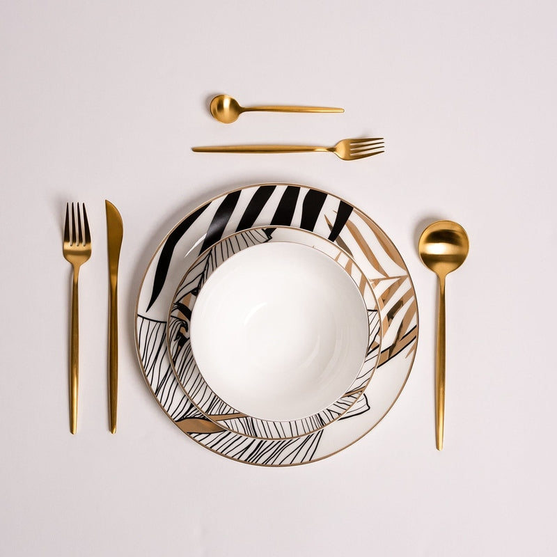 Ensemble de Plats en Céramique Noire - Élégance et Durabilité pour Chaque Occasion