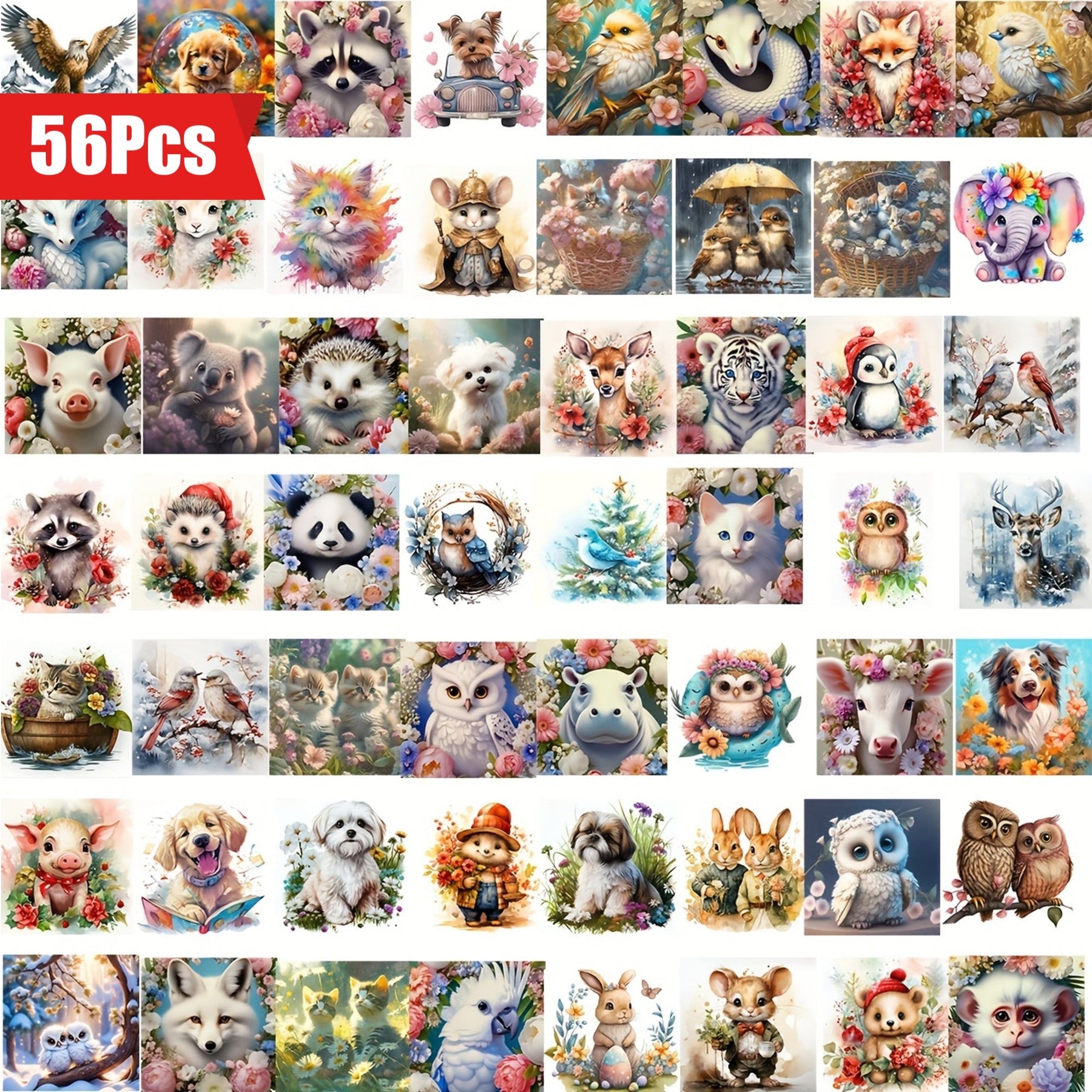 Art en Diamant Coloré 56 Pièces - Illustrations Magiques et Créatives