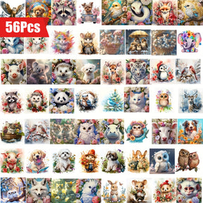 Art en Diamant Coloré 56 Pièces - Illustrations Magiques et Créatives