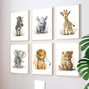 Affiches Animaux Mignons pour Enfants | Décoration Joyeuse et Ludique