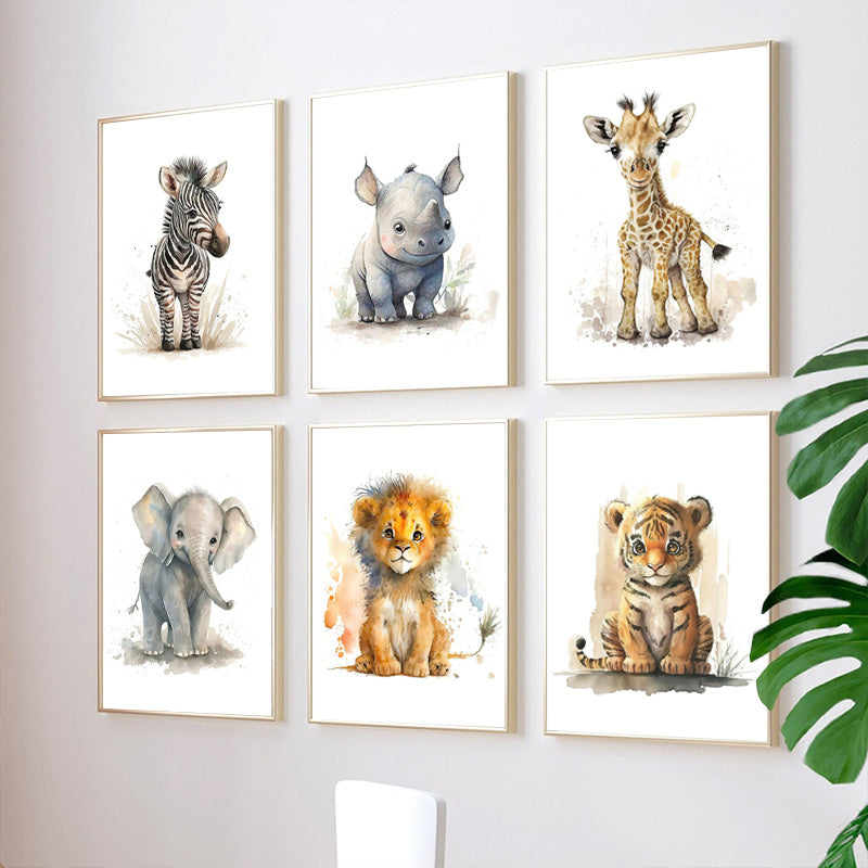 Affiches Animaux Mignons pour Enfants | Décoration Joyeuse et Ludique