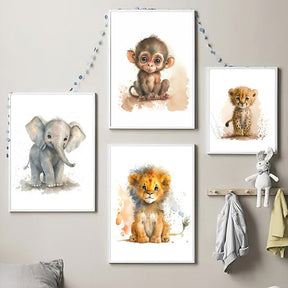 Affiches Animaux Mignons pour Enfants | Décoration Joyeuse et Ludique