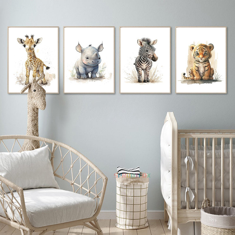 Affiches Animaux Mignons pour Enfants | Décoration Joyeuse et Ludique