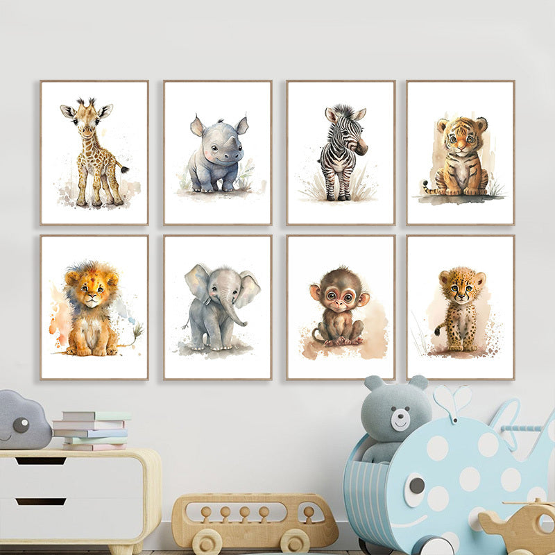 Affiches Animaux Mignons pour Enfants | Décoration Joyeuse et Ludique