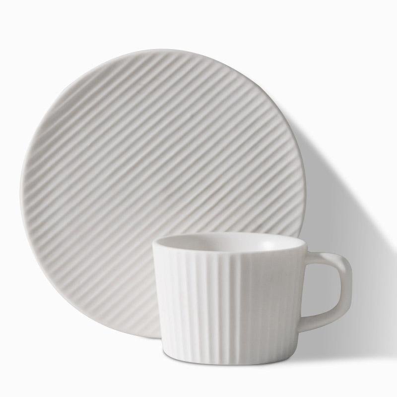 Tasses à Café en Grès Élégantes - Design Minimaliste et Durable