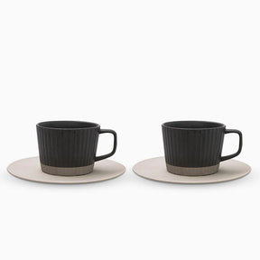 Tasses à Café en Grès Élégantes - Design Minimaliste et Durable