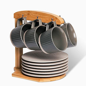 Tasses à Café en Grès Élégantes - Design Minimaliste et Durable