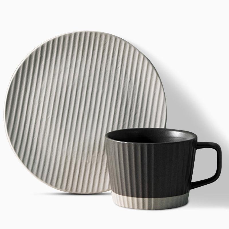 Tasses à Café en Grès Élégantes - Design Minimaliste et Durable