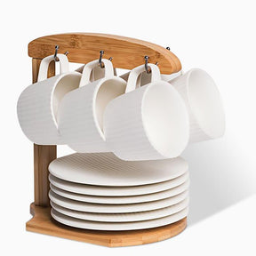 Tasses à Café en Grès Élégantes - Design Minimaliste et Durable