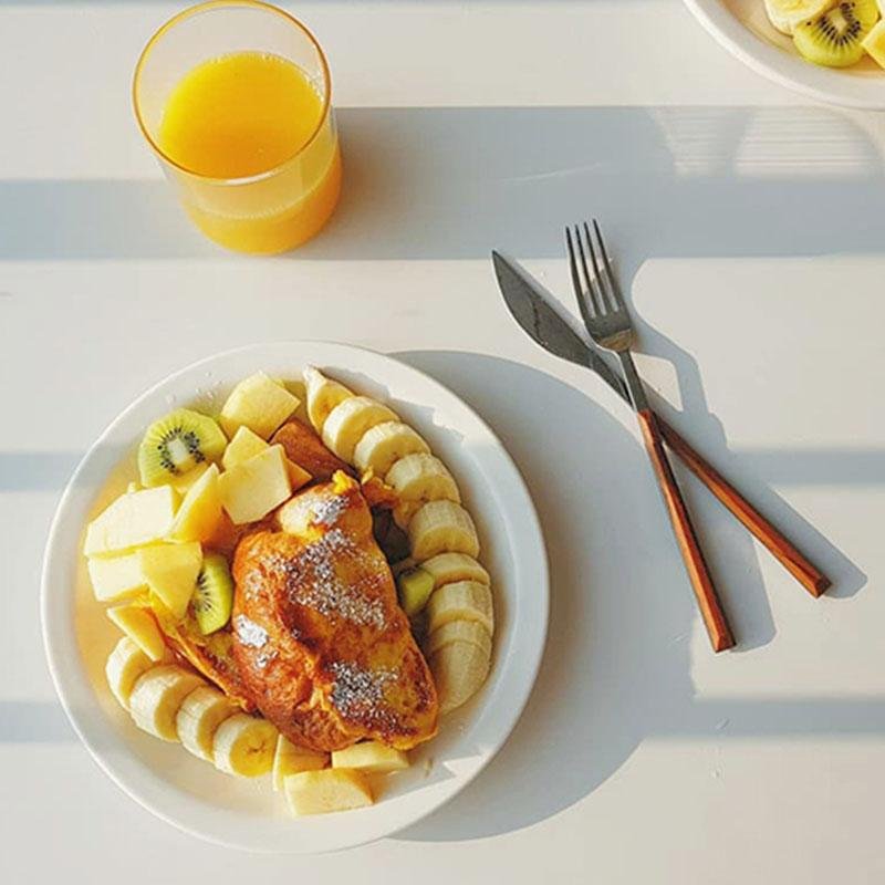Couverts en Acier Inoxydable avec Poignées en Bois - Élégance et Confort pour Chaque Repas