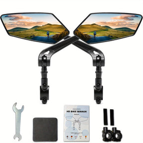 Miroir de Vélo Rétroviseur Rotatif - Visibilité Optimale et Sécurité Maximale