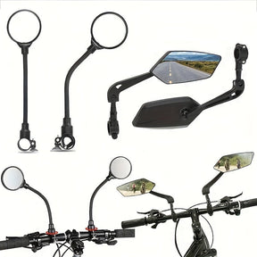 Miroirs de Vélo HD Réglables - Sécurité et Visibilité Optimales