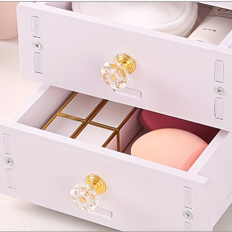 Miroir de Maquillage avec Rangement - Design Mignon et Pratique à Oreilles de Chat