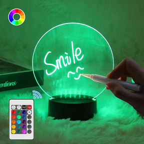 Lampe de Nuit 3D Colorée - Atmosphère Magique avec 16 Couleurs