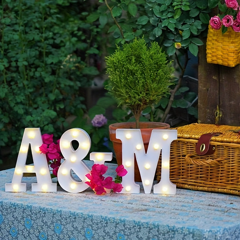 Lampe à Lettres LED Sans Fil - Personnalisation et Éclairage Ambiance