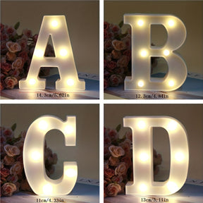 Lampe à Lettres LED Sans Fil - Personnalisation et Éclairage Ambiance