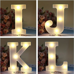 Lampe à Lettres LED Sans Fil - Personnalisation et Éclairage Ambiance