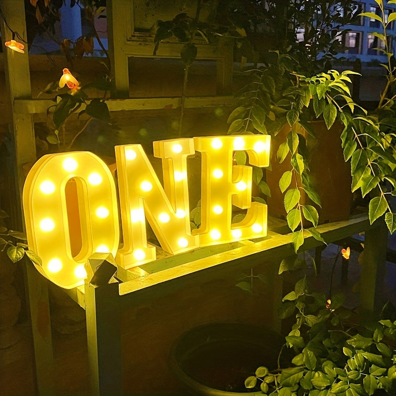 Lampe à Lettres LED Sans Fil - Personnalisation et Éclairage Ambiance