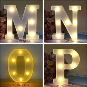 Lampe à Lettres LED Sans Fil - Personnalisation et Éclairage Ambiance