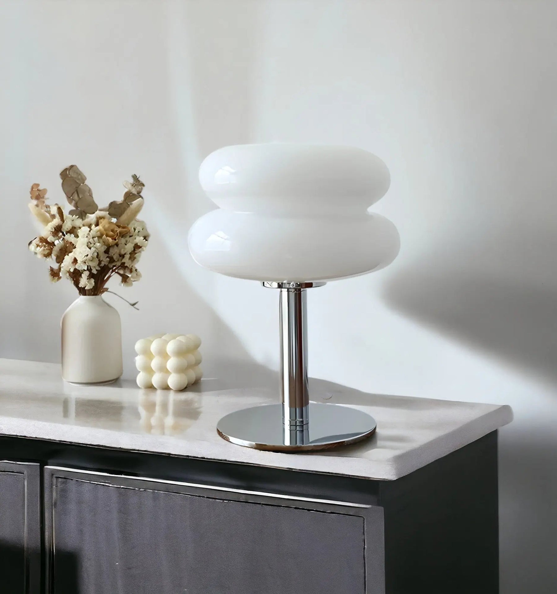 Lampe de Table en Verre Élégante - Design Unique et Polyvalent