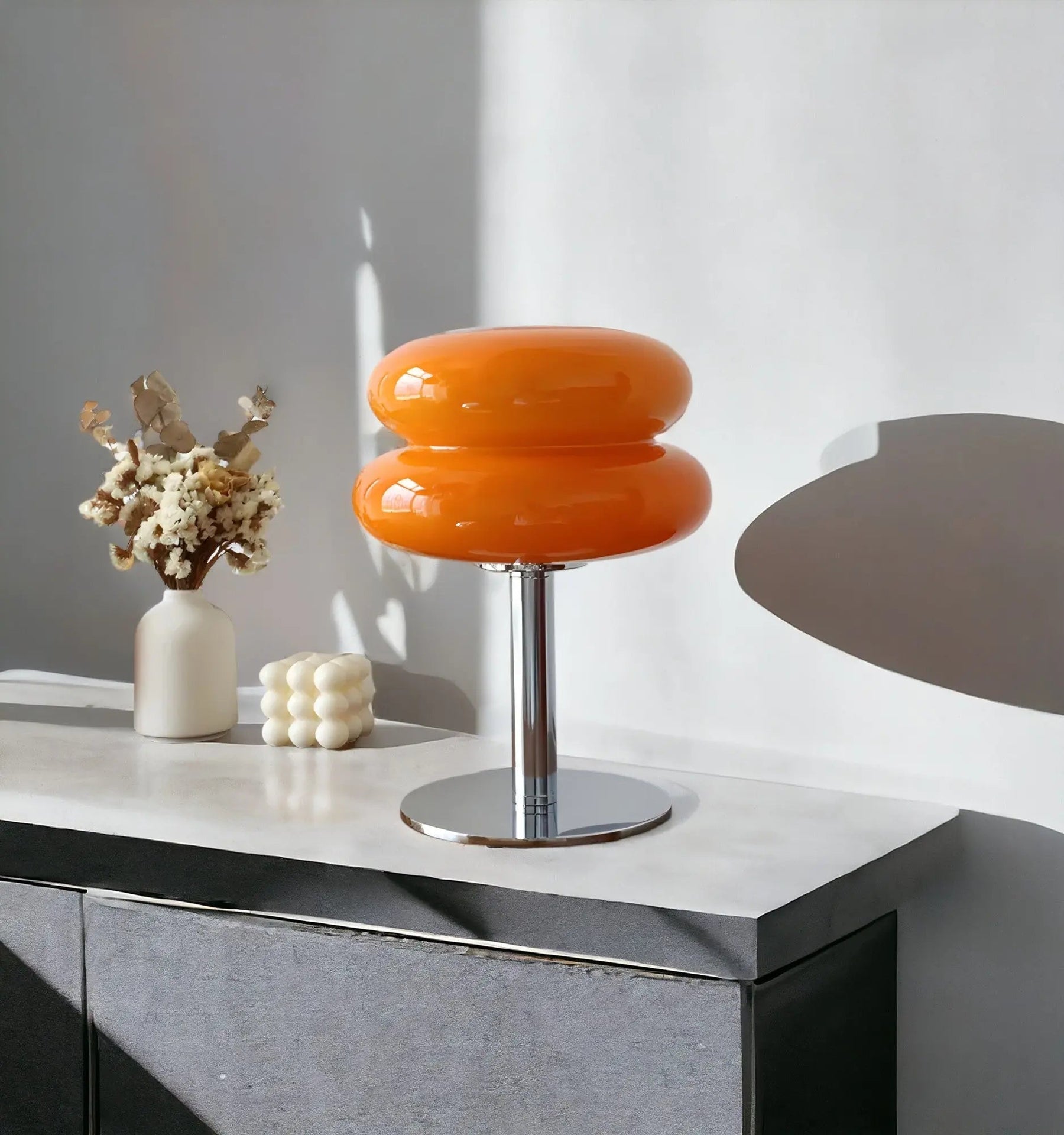 Lampe de Table en Verre Élégante - Design Unique et Polyvalent