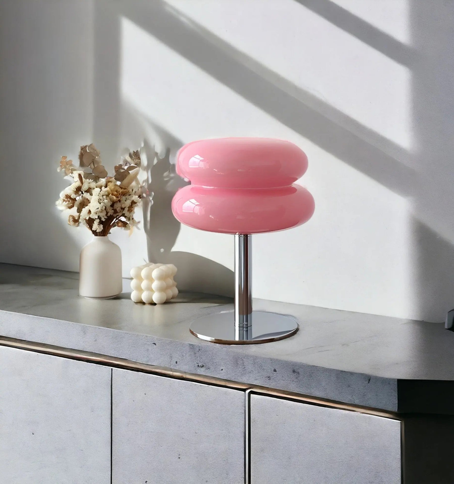 Lampe de Table en Verre Élégante - Design Unique et Polyvalent