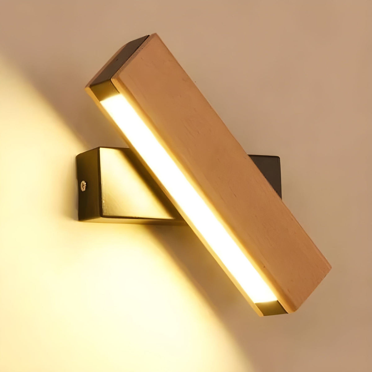 Lampe Murale LED en Bois - Design Scandinave et Éclairage Chaud
