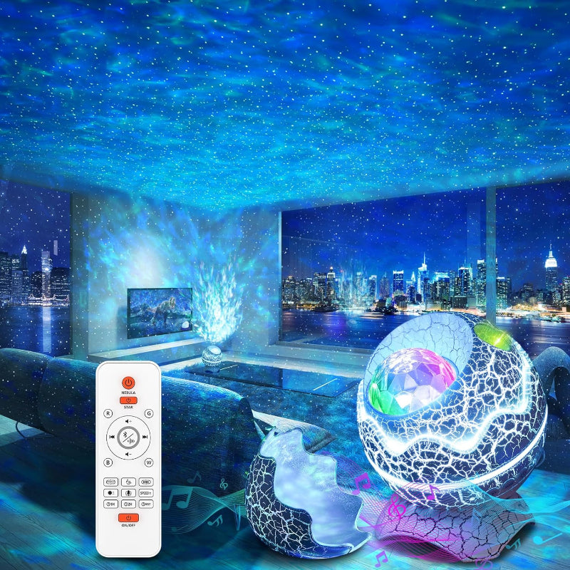 Projecteur d'étoiles Bluetooth 4 en 1 - Ambiance Apaisante et Effets Lumineux