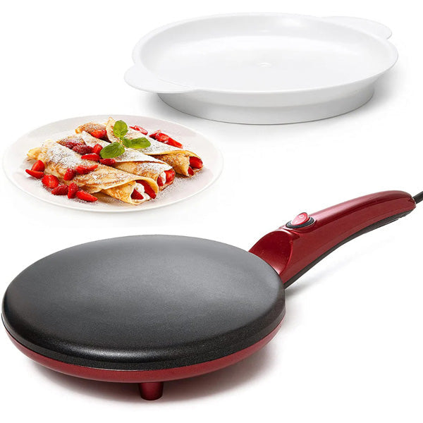 Appareil à Crêpes Électrique - Cuisson Rapide et Facile à 30 Secondes
