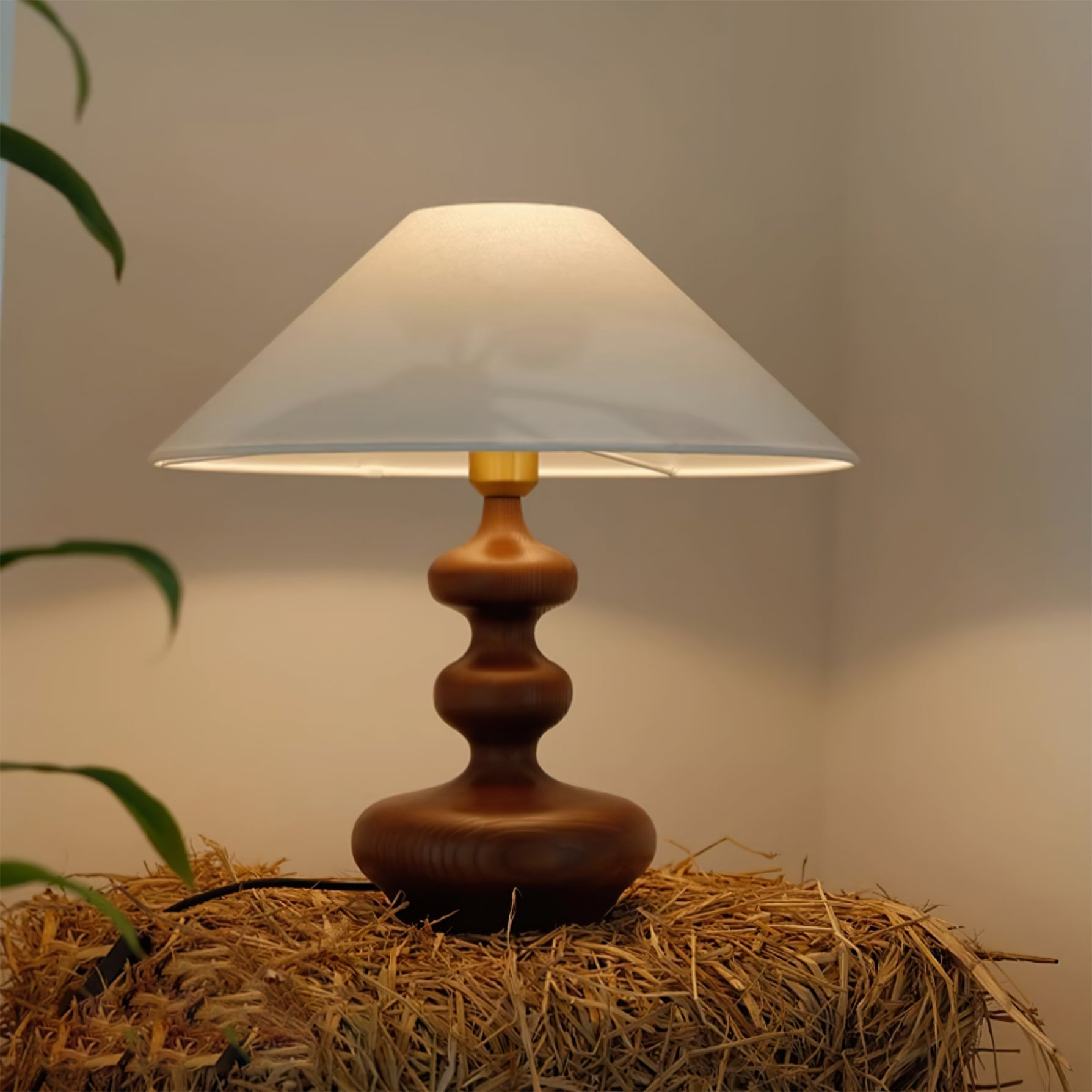 Lampe de Table Vintage Rustique - Éclairage Doux et Ambiance Chaleureuse