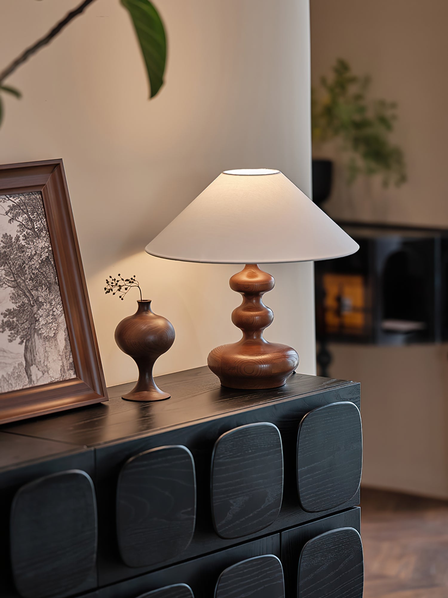 Lampe de Table Vintage Rustique - Éclairage Doux et Ambiance Chaleureuse