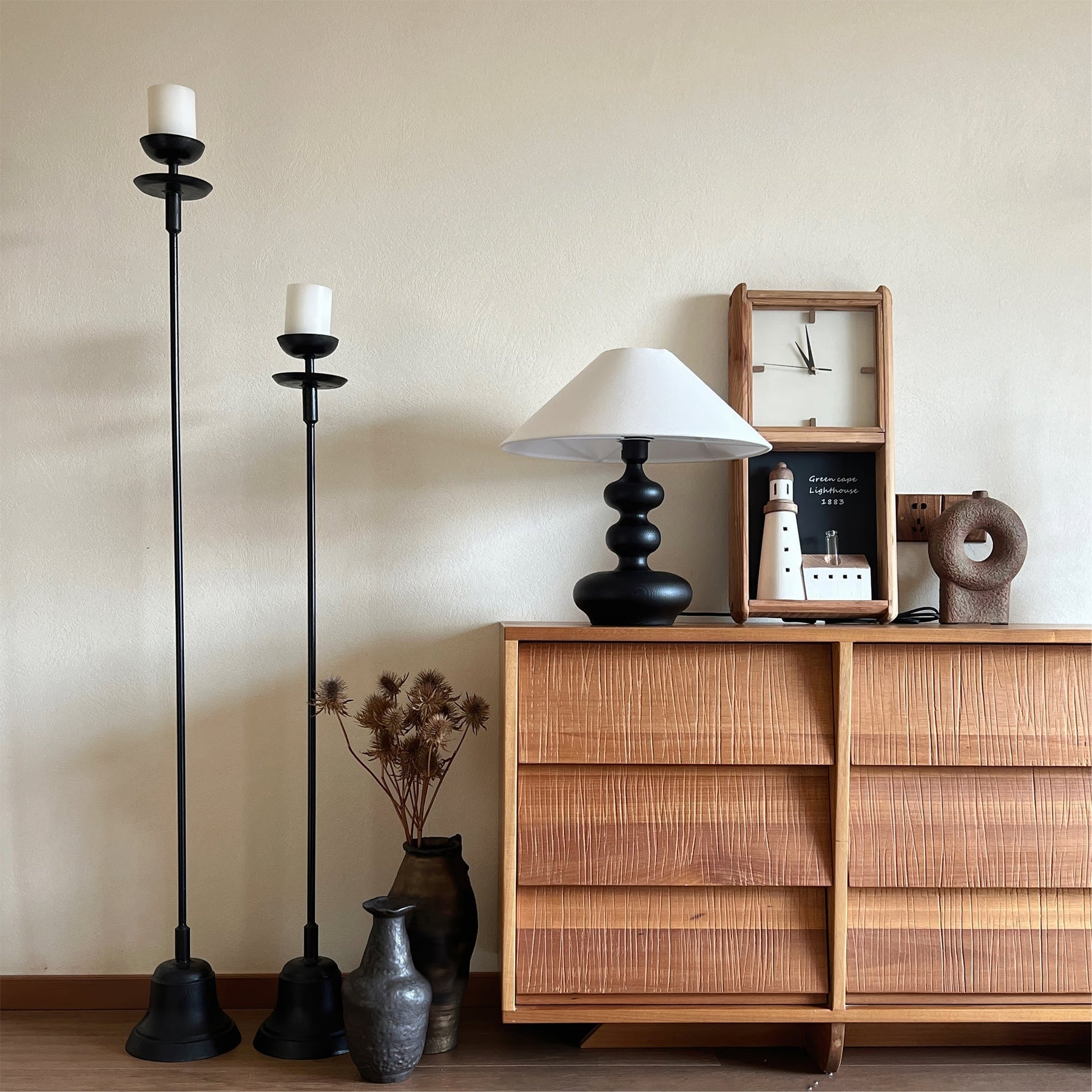 Lampe de Table Vintage Rustique - Éclairage Doux et Ambiance Chaleureuse