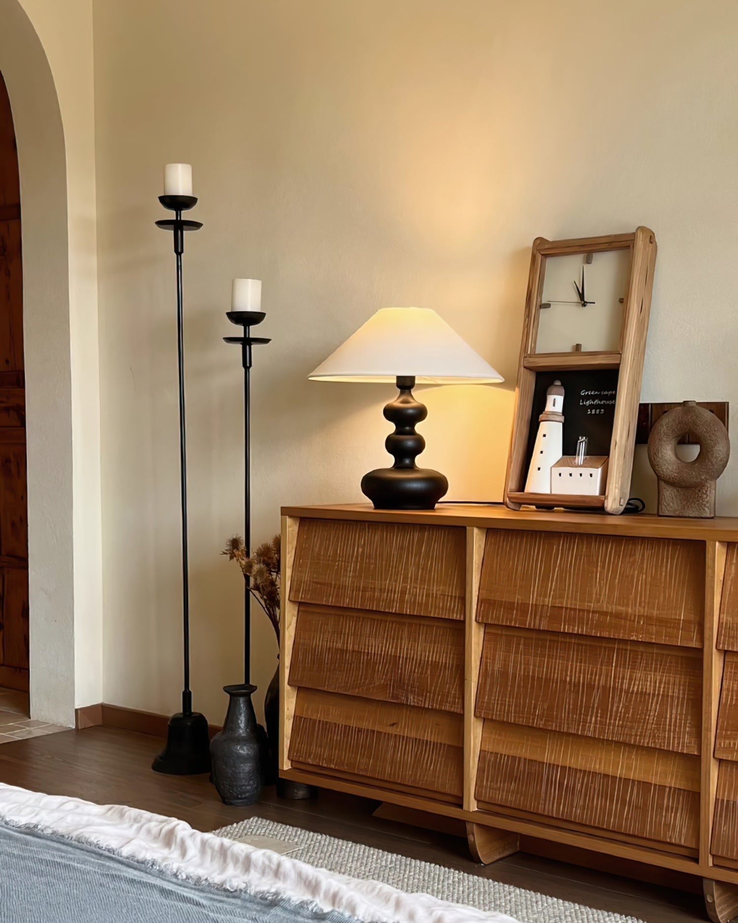 Lampe de Table Vintage Rustique - Éclairage Doux et Ambiance Chaleureuse