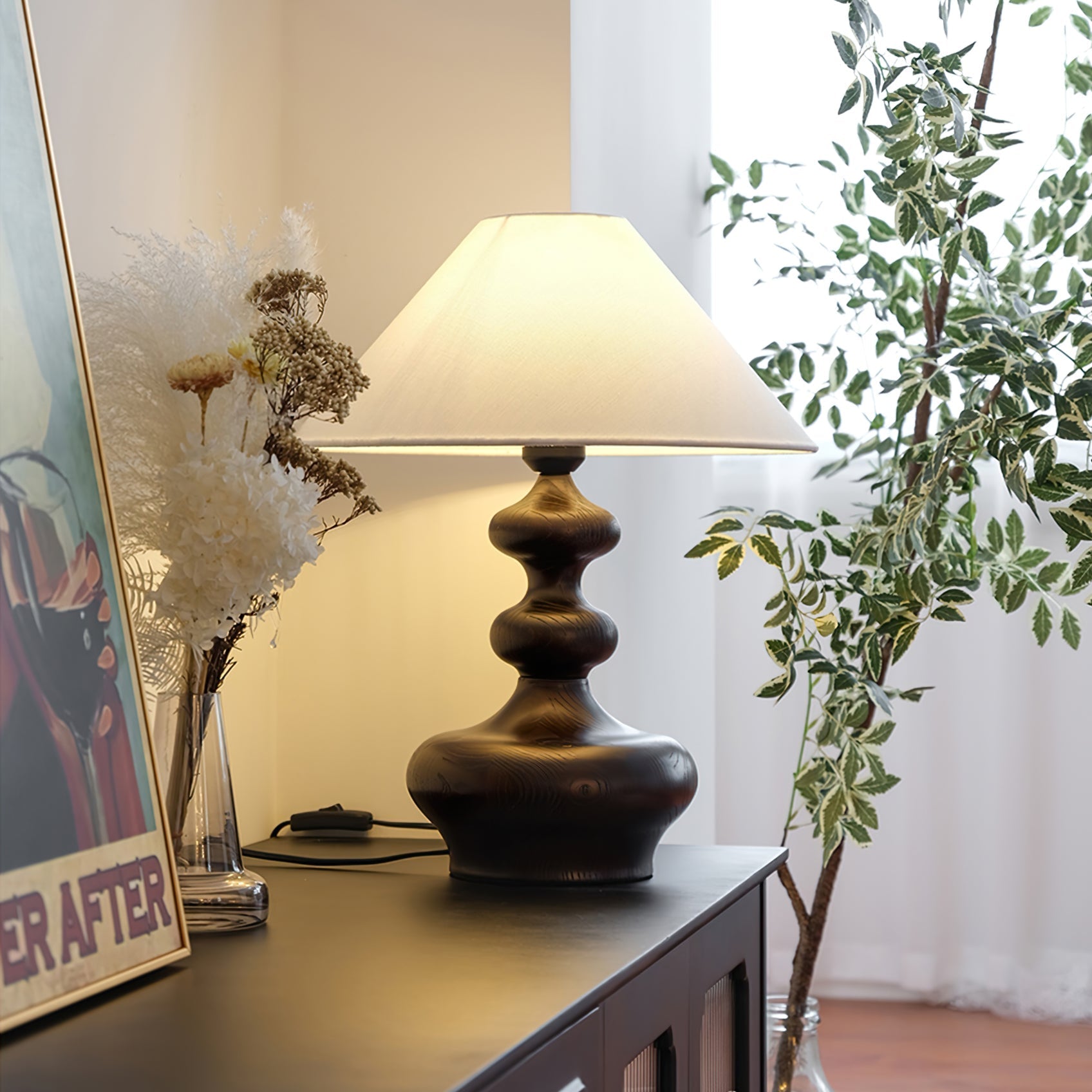 Lampe de Table Vintage Rustique - Éclairage Doux et Ambiance Chaleureuse