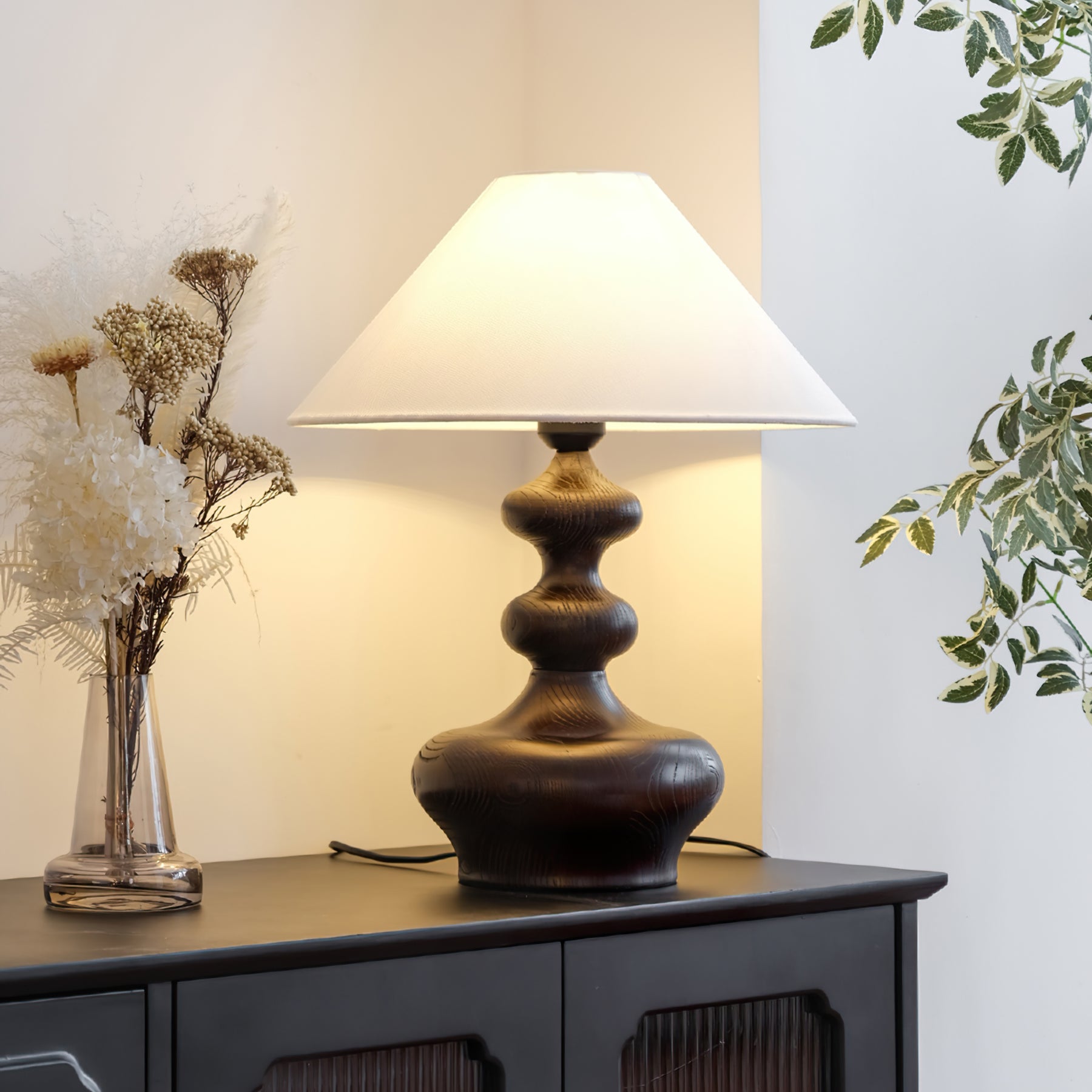 Lampe de Table Vintage Rustique - Éclairage Doux et Ambiance Chaleureuse