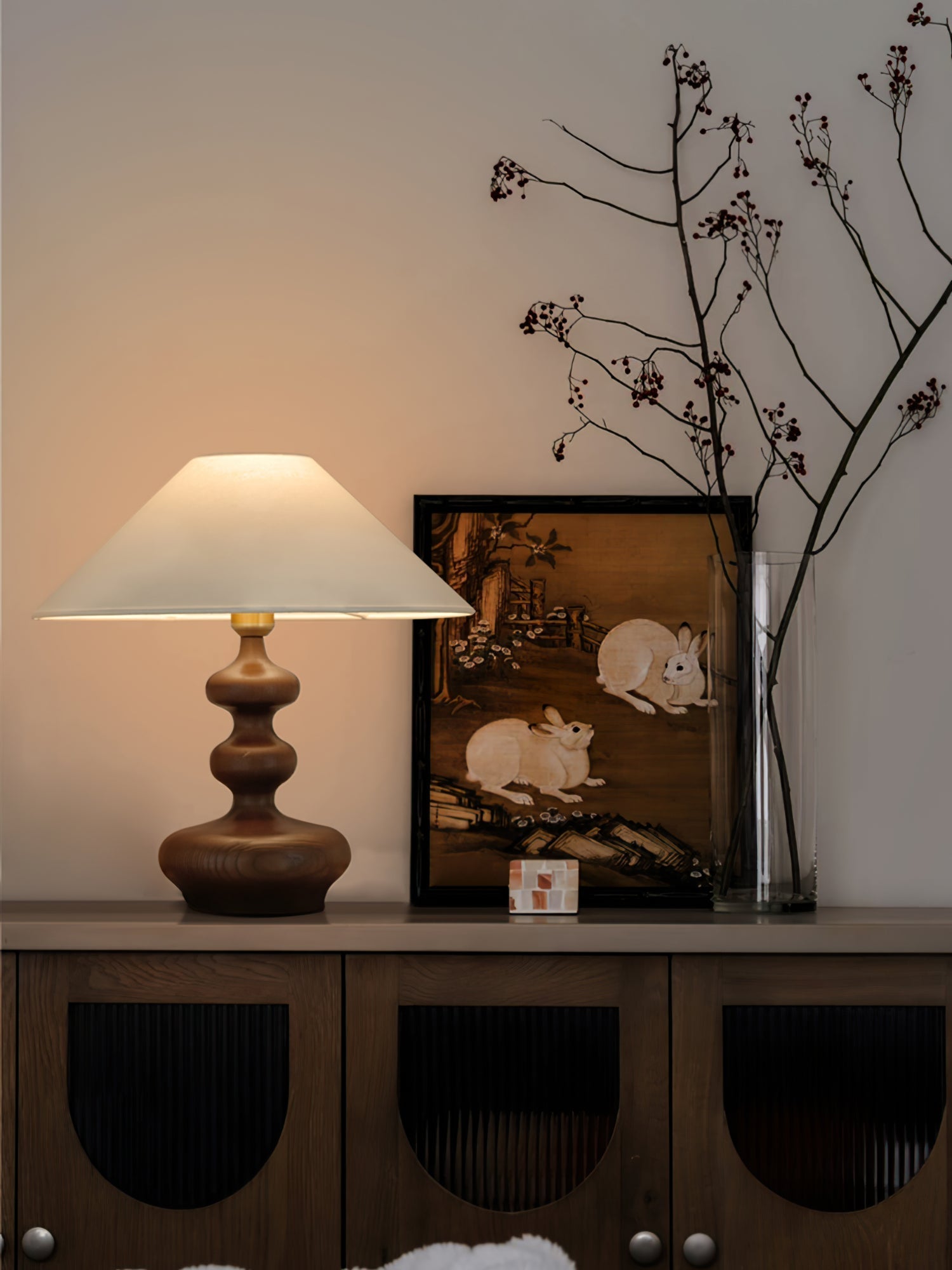 Lampe de Table Vintage Rustique - Éclairage Doux et Ambiance Chaleureuse