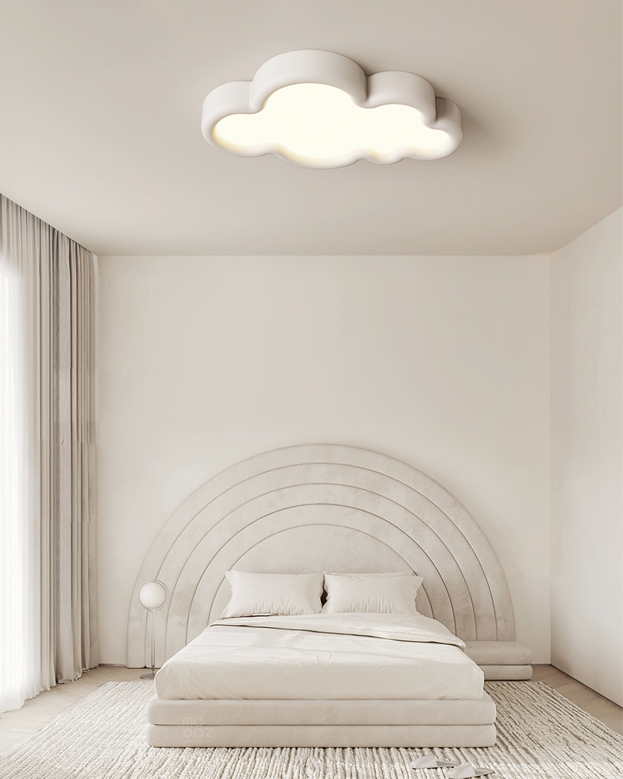 Lampe de Plafond Royale pour Enfant - Design Nuageux et Éclairage Accueillant