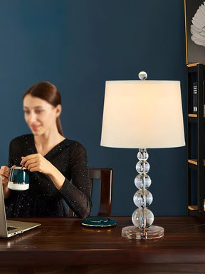 Lampe de Table en Cristal - Élégance et Ambiance Chaleureuse
