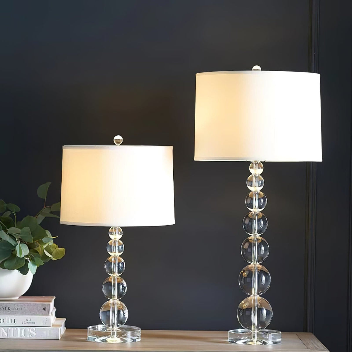 Lampe de Table en Cristal - Élégance et Ambiance Chaleureuse
