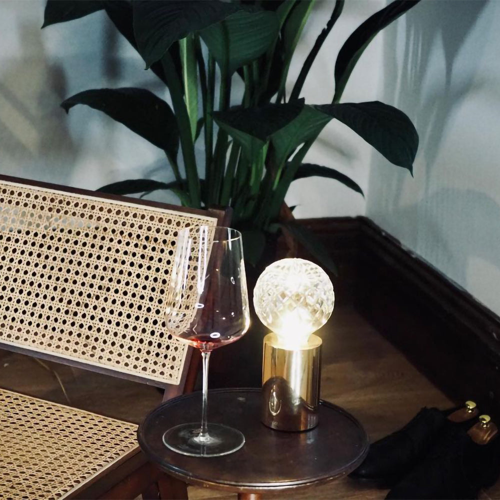 Lampe de Table en Cristal - Éclat Luxueux et Lueur Ambiante