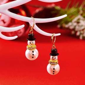 Boucles d'oreilles Flocon de Neige - Élégantes et Confortables pour Noël
