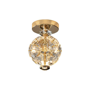 Lampe de Plafond en Cristal Poli - Éclairage Élégant et Ambiance Romantique