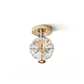 Lampe de Plafond en Cristal Poli - Éclairage Élégant et Ambiance Romantique