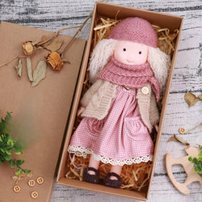 Poupée en Peluche à Habiller - Accessoires pour Jeu Créatif et Câlins