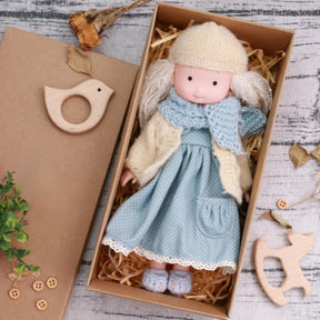 Poupée en Peluche à Habiller - Accessoires pour Jeu Créatif et Câlins