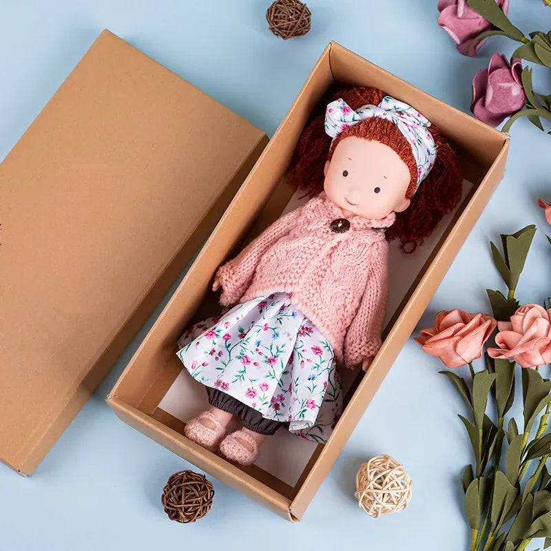 Poupée en Peluche à Habiller - Accessoires pour Jeu Créatif et Câlins