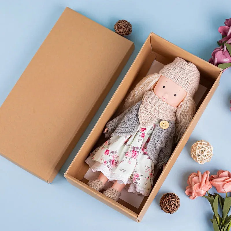 Poupée en Peluche à Habiller - Accessoires pour Jeu Créatif et Câlins