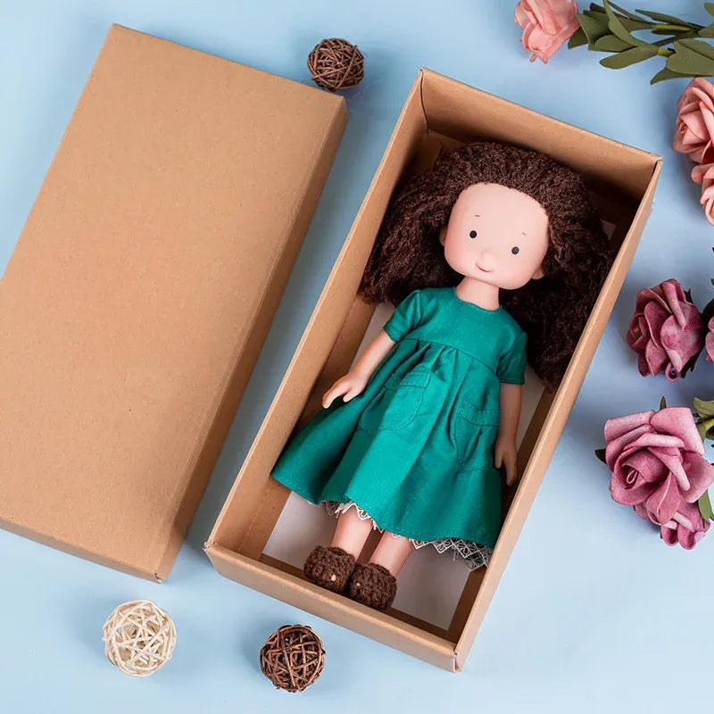 Poupée en Peluche à Habiller - Accessoires pour Jeu Créatif et Câlins