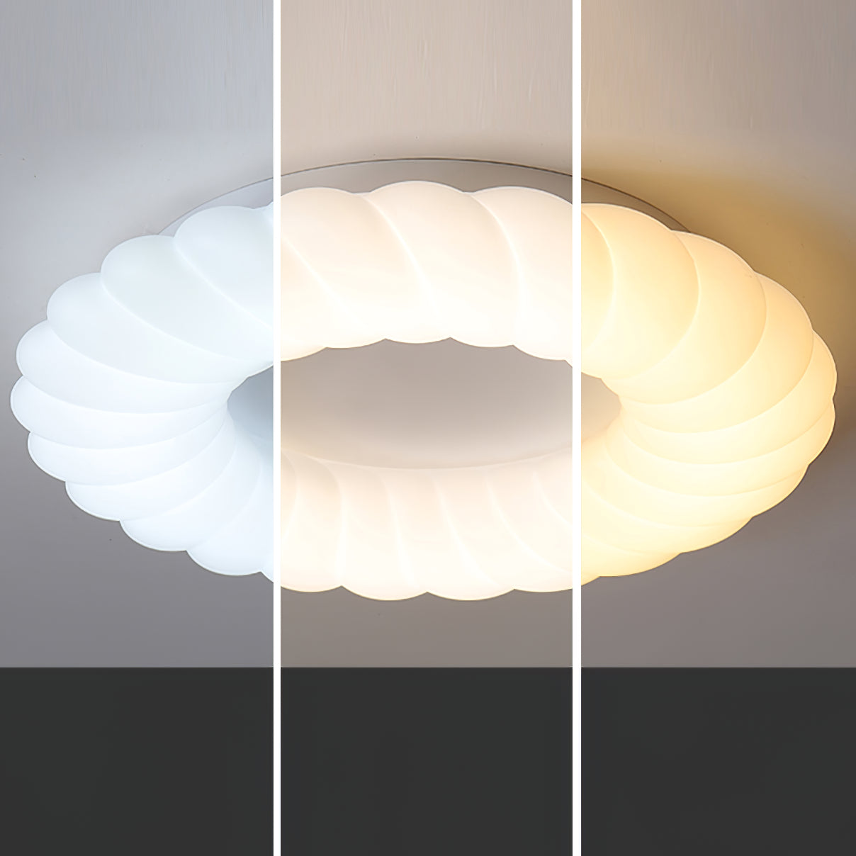 Lampe de Plafond Design Donut - Éclat Doux et Ambiance Magique