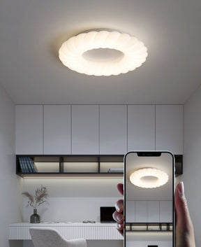 Lampe de Plafond Design Donut - Éclat Doux et Ambiance Magique
